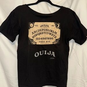 Women’s Vintage Black Ouija Board Graphic T-Shirt, Size Small